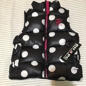 3/$28❤️Black and with White polkadots girls vest.